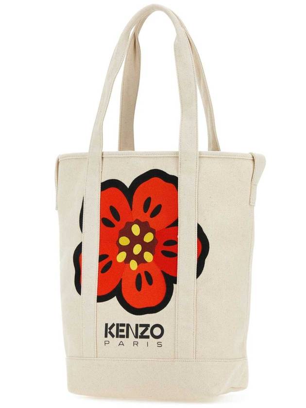 Boke Flower Cotton Tote Bag Ecru - KENZO - BALAAN 3