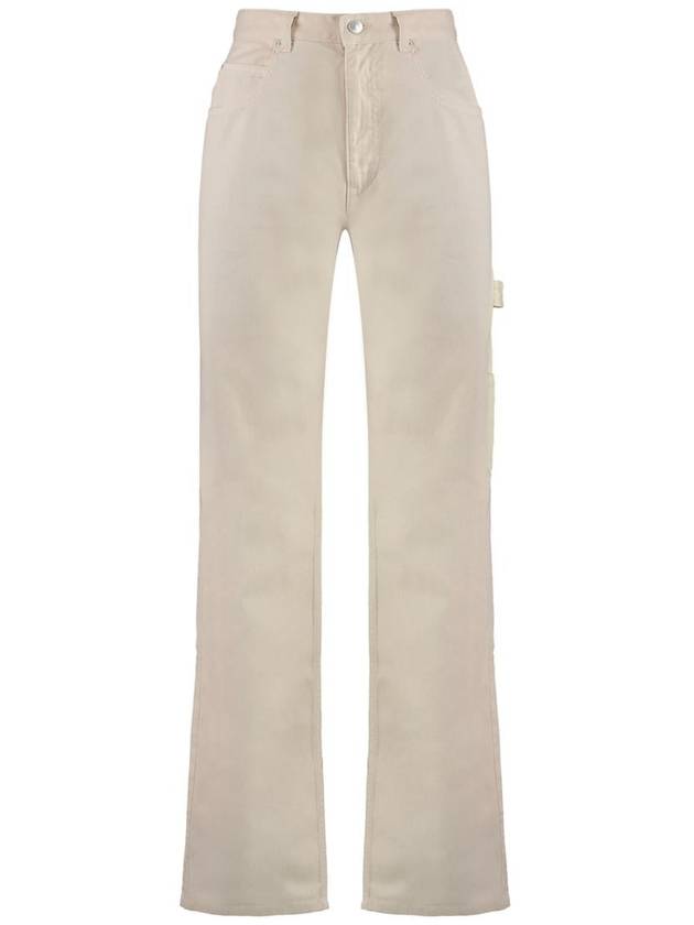 Denim Straight Pants PA0195FBB1H07I23EC BEIGE - ISABEL MARANT - BALAAN 3