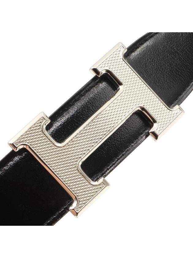 Silver dot buckle 32MM Noah Orange Togo calfskin reversible double sided men s belt 90 - HERMES - BALAAN 8