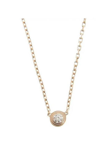 D'amour Necklace Small Model Rose Gold Diamond - CARTIER - BALAAN 1