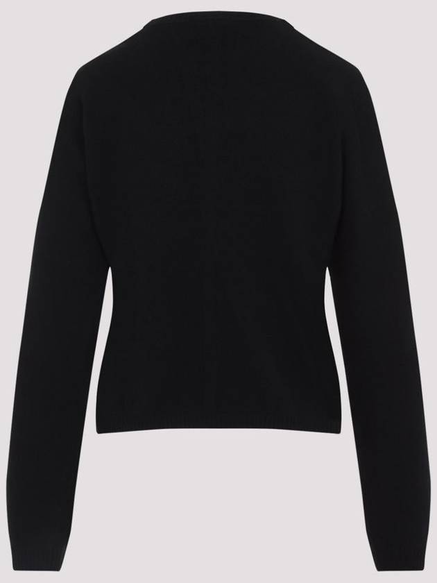 Rick Owens Wool Cashmere Knit Top Black - MONCLER - BALAAN 3