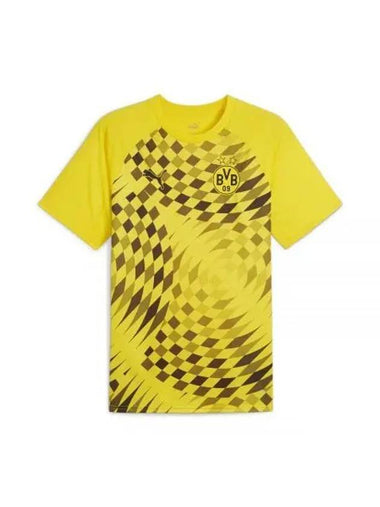 Borussia Dortmund Pre-Match Jersey Short Sleeve T-Shirt Yellow - PUMA - BALAAN 1