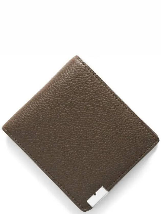 B Cut Leather Half Wallet Brown - BURBERRY - BALAAN 2