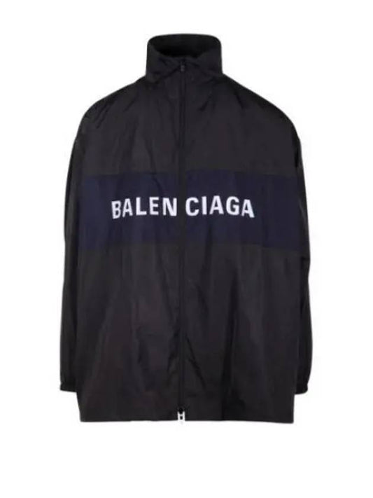 Logo Print Zip-up Jacket black - BALENCIAGA - BALAAN 2