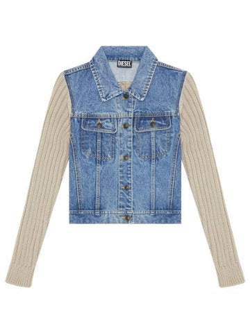 Women's M Itzee W Denim Jacket A070700DLAZ - DIESEL - BALAAN 1