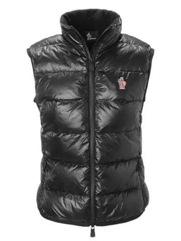 104010 Fleece down granoble logo patch padded vest 8G00017 809HJ 999 - MONCLER - BALAAN 1