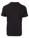 Emilo Villava VLTN Logo Flame Short Sleeve T-Shirt Black - VALENTINO - BALAAN 3