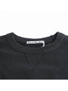 Logo Relaxed Fit Cotton Sweatshirt Black - ACNE STUDIOS - BALAAN 5