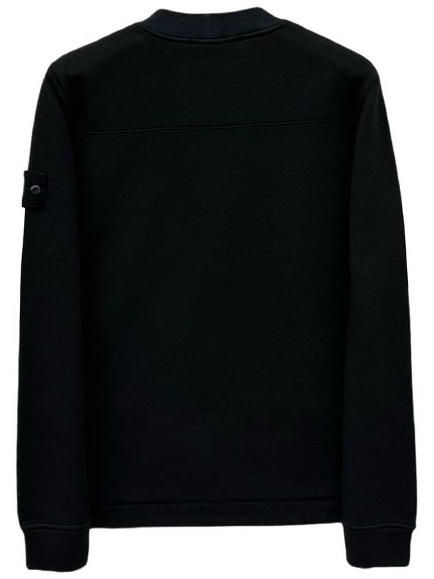 Ghost Piece Cotton Jersey Crew Neck Sweatshirt Black - STONE ISLAND - BALAAN 3