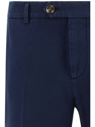 Men's Cotton Straight Pants Navy - BRUNELLO CUCINELLI - BALAAN 2