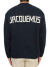 La Maille Pavane Knit Top Dark Navy - JACQUEMUS - BALAAN 2