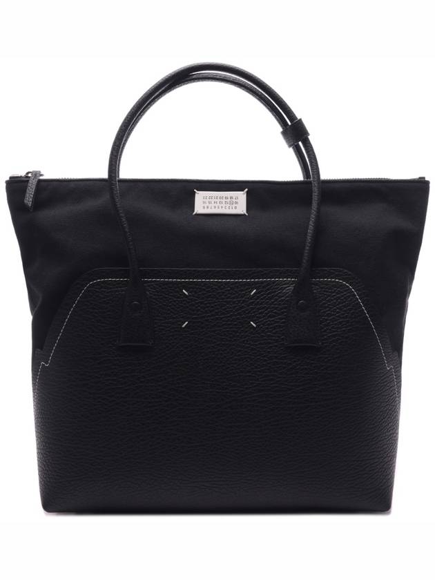 5AC Shopping Medium Calfskin Tote Bag Black - MAISON MARGIELA - BALAAN 3