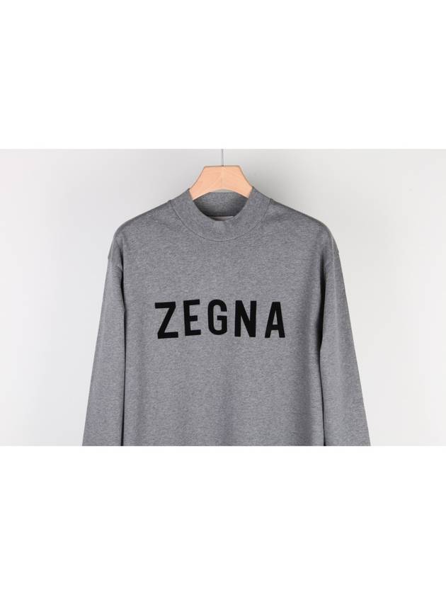 X ZEGHA Mock Neck Long Sleeve Gray FZTS01 K95 - FEAR OF GOD - BALAAN 5