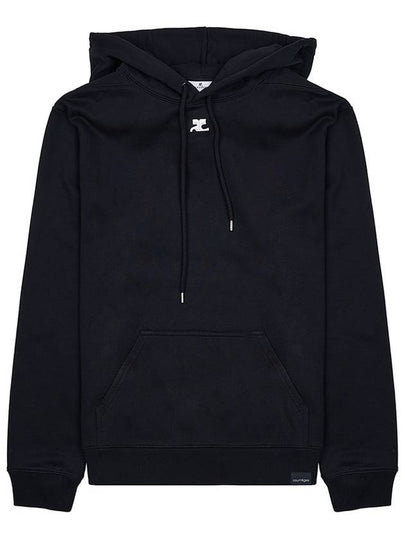 Embroidered Logo Hoodie Black - COURREGES - BALAAN 2