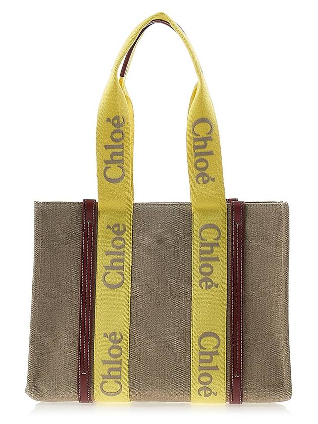 Woody Medium Tote Bag Yellow - CHLOE - BALAAN 2