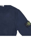 Logo Patch Knit Top Navy - STONE ISLAND - BALAAN 5