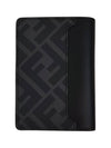 FF Square Leather Card Wallet Black - FENDI - BALAAN 3