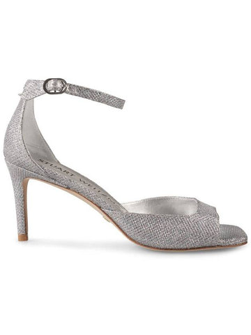 Stuart Weitzman Nudisty 75 Sandal Silver - STUART WEITZMAN - BALAAN 1