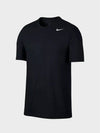 Dri Fit Solid Crew Short Sleeve T-Shirt Black - NIKE - BALAAN 3