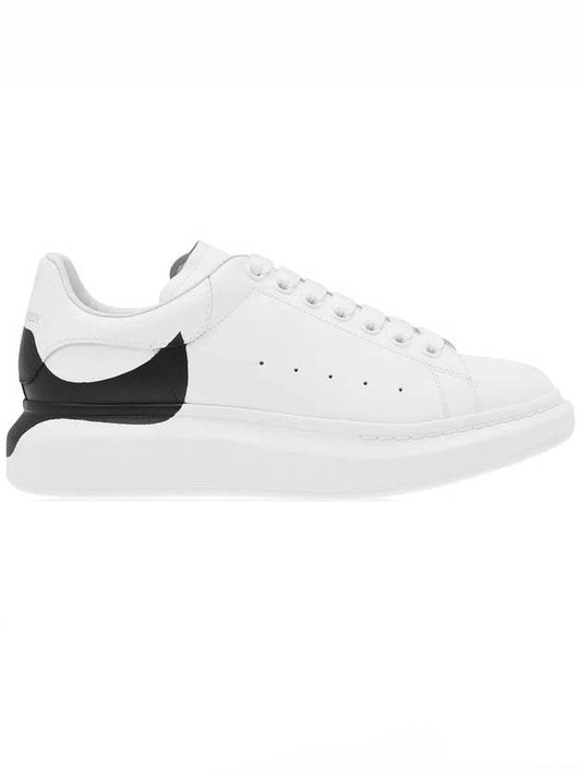 Men's Black Painting Oversole Low Top Sneakers White - ALEXANDER MCQUEEN - BALAAN 1