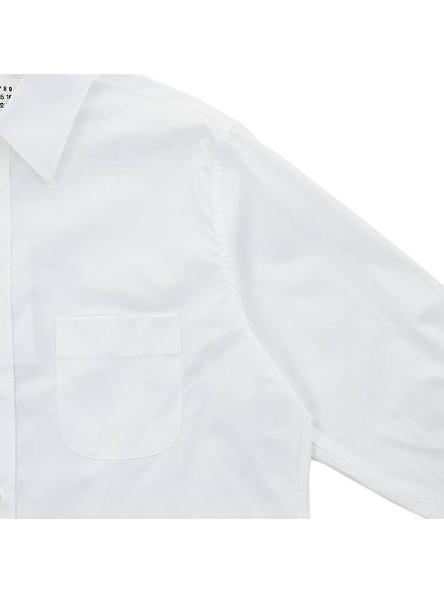 Pocket Cotton Long Sleeve Shirt White - MAISON MARGIELA - BALAAN 5