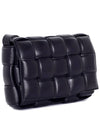 Padded Leather Cassette Crossbody Bag Black - BOTTEGA VENETA - BALAAN 3