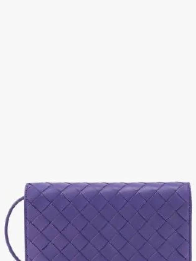 Intrecciato Strap Long Wallet Purple - BOTTEGA VENETA - BALAAN 2