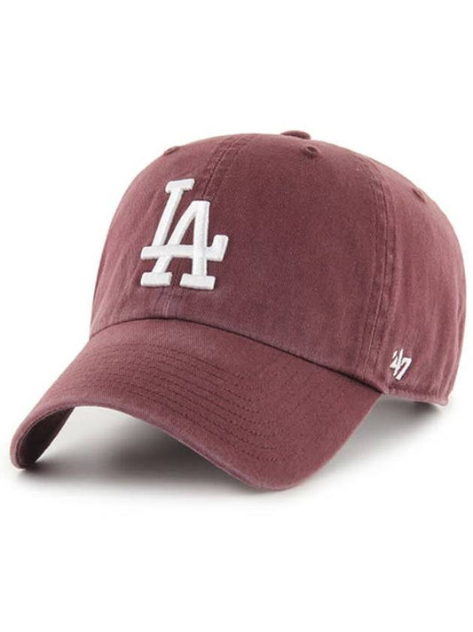 LA Big Logo Premium Line Baseball Cap MLB Hat Ball Kakao - 47BRAND - BALAAN 1