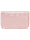 Heart Lock Compact Card Wallet Baby Pink - LE MASQUE - BALAAN 6