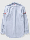 Oxford Striped Grosgrain Armband Classic Long Sleeve Shirt Light Blue - THOM BROWNE - BALAAN 3