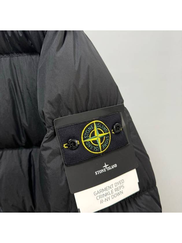 Crinkle Reps Re-Nylon Down Padding Black - STONE ISLAND - BALAAN 3