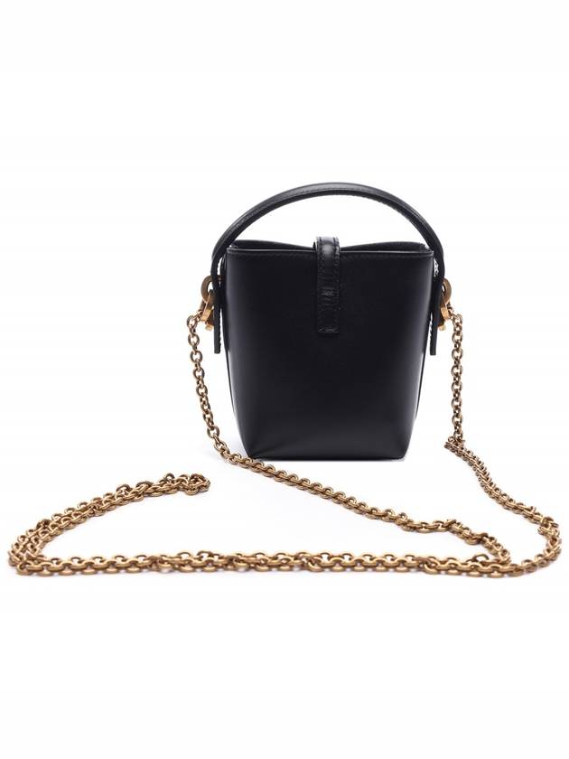 Le 37 Micro Bucket Bag Black - SAINT LAURENT - BALAAN 5