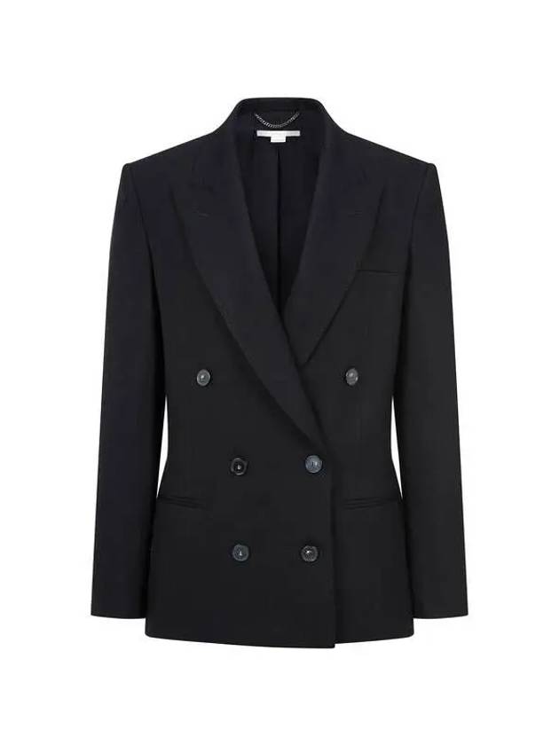 STELLA McCARTNEY Oversized Double Jacket Black - STELLA MCCARTNEY - BALAAN 1