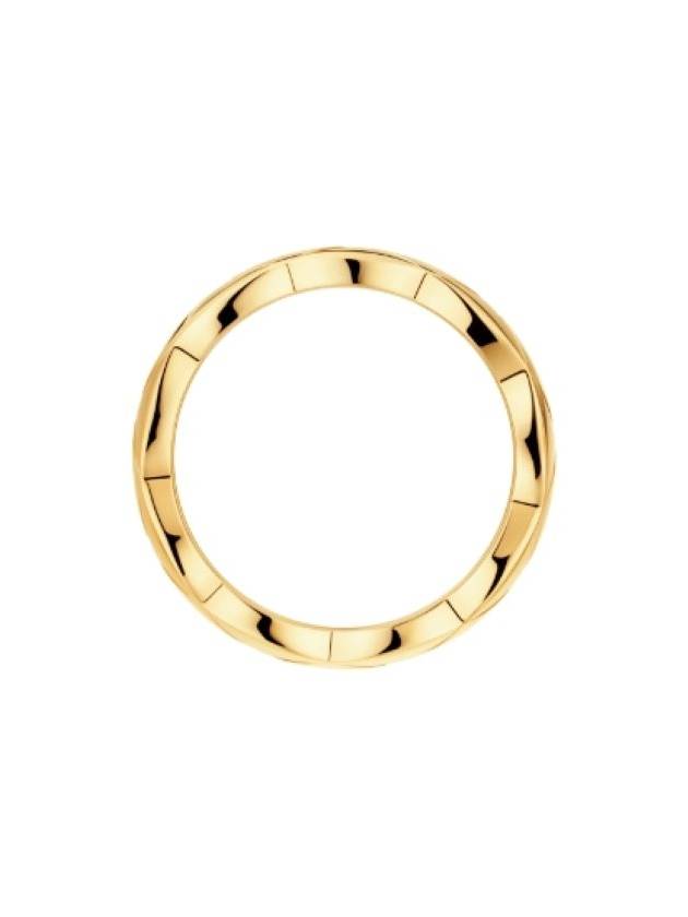 Coco Crush Quilted Motif Small Ring Gold - CHANEL - BALAAN 5