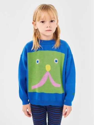 Funny Face Knit Sweater B224AC115 Italian Kids - BOBO CHOSES - BALAAN 1