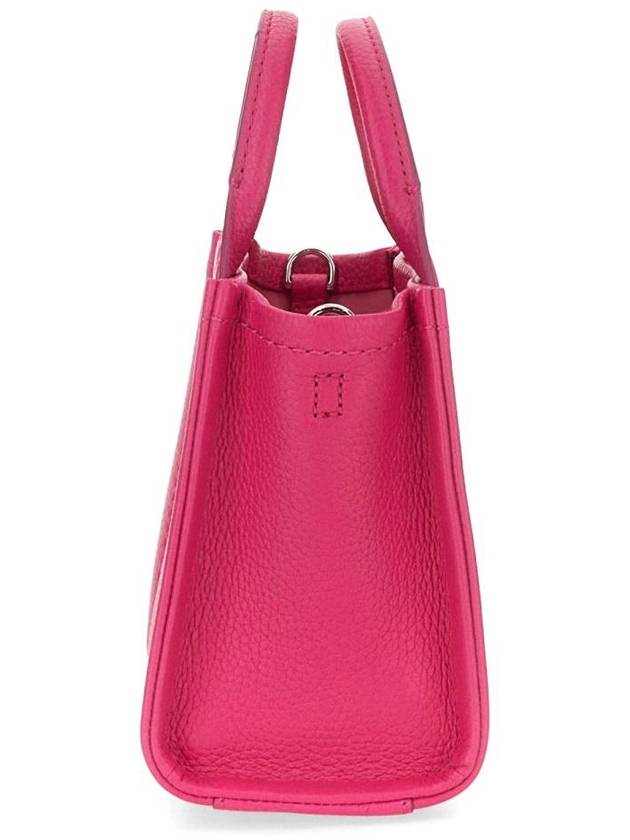 Mini Micro Leather Tote Bag Fuchsia - MARC JACOBS - BALAAN 5