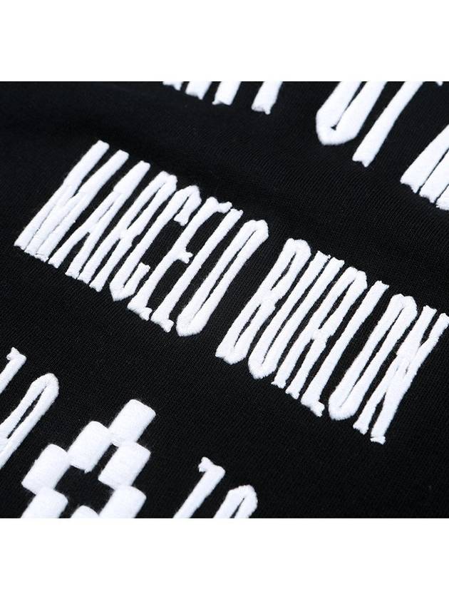 2075 1001 CAPURA crew neck black sweatshirt - MARCELO BURLON - BALAAN 7