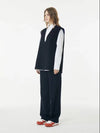 V-neck wool vest black 303 - VOYONN - BALAAN 6