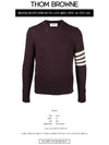 Diagonal Armband Knit Top Burgundy - THOM BROWNE - BALAAN 3