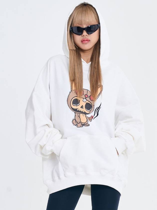 Unisex Skull Bunny Metallic Embroidery Large Fit Hood SDKIIISD231114HD002 - SALONDEKII SDLABEL - BALAAN 7