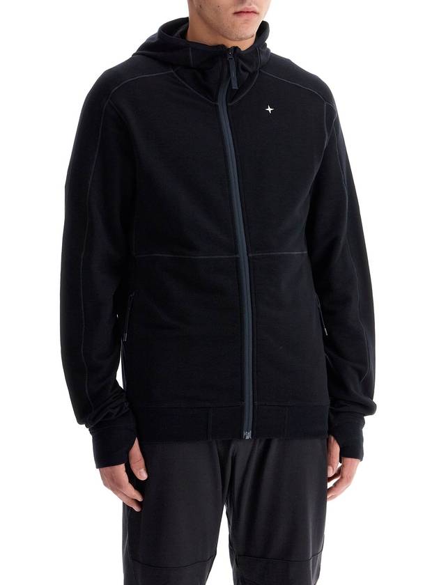 "stellina zip-up hoodie with - STONE ISLAND - BALAAN 2