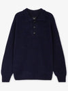 Howlin Men's Ghost Pressure Navy Collar Knit GHOST PRESSURE NAVY - HOWLIN' - BALAAN 2