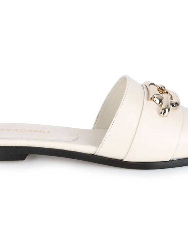 Ferragamo Women s Gancini Ornament Slide Sandals Mascarpone 0763943 - SALVATORE FERRAGAMO - BALAAN 2