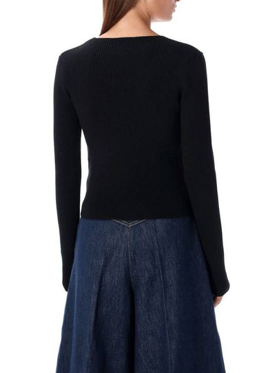 Patou V-Neck Knit Patch Logo - PATOU - BALAAN 2