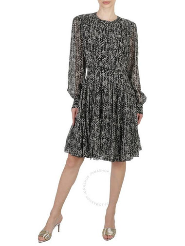 Chloe Ladies Black Tiered Dress With Print, Brand Size 36 (US Size 4) - CHLOE - BALAAN 1