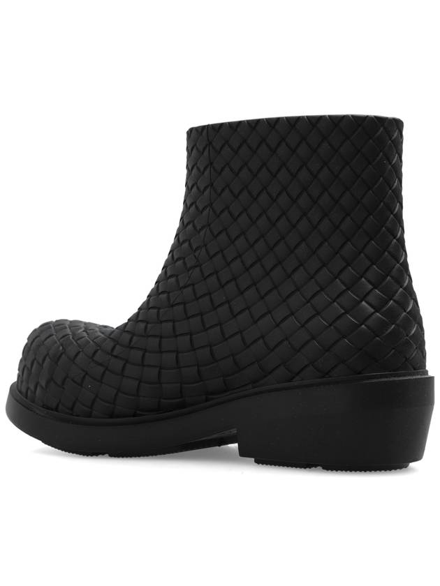 Fireman Rubber Rain Boots Black - BOTTEGA VENETA - BALAAN 6