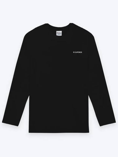 Kentas Basic Round Long Sleeve T Shirt Black - SUPENER - BALAAN 1