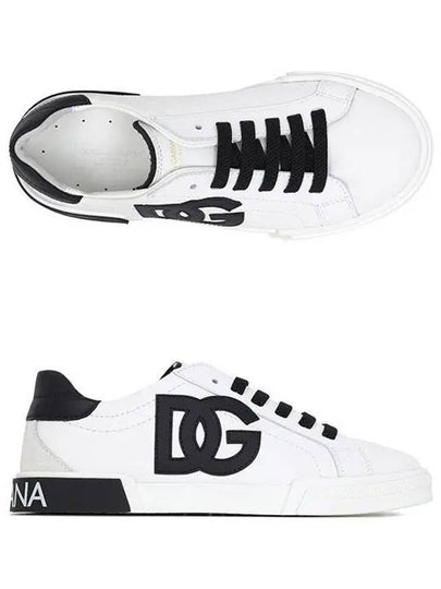 Kids Logo Sneakers Black White - DOLCE&GABBANA - BALAAN 2