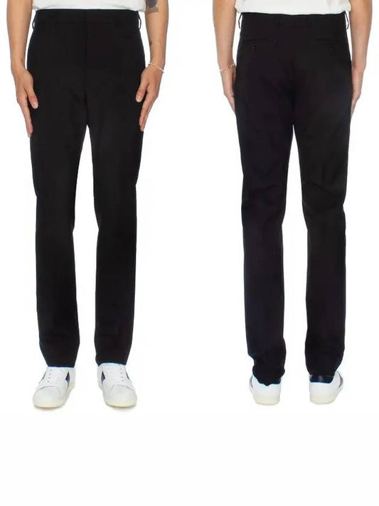 Men's Cigarette Fit Straight Pants Black - AMI - BALAAN 2