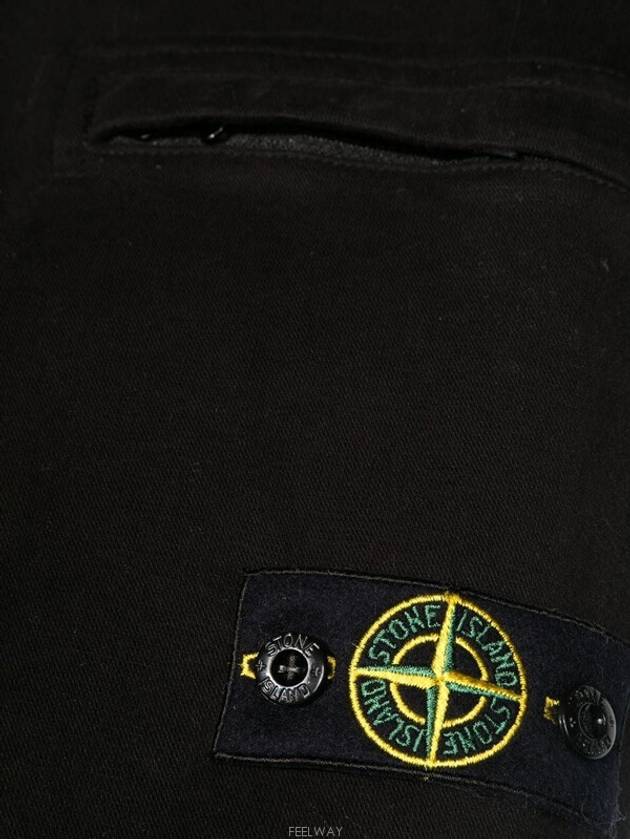 14 year old size black double zipper pocket wappen cargo pants 771630612 - STONE ISLAND - BALAAN 4